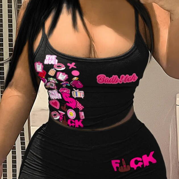 Pyjama motif Bad Bitch